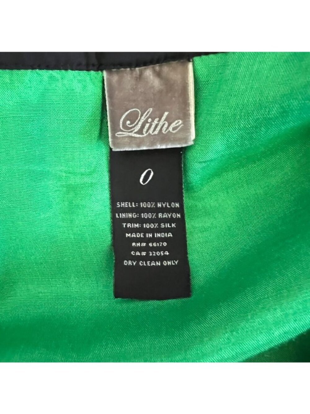 Anthropologie Womens Sz 0 Green Midi Skirt Black Tulle Whimsigoth Fairy Grunge - Picture 8 of 9